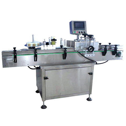 Machine d'étiquetage de colle thermofusible à film d'OPP / BOPP à alimentation par rouleau de bouteille ronde rotative entièrement automatique 