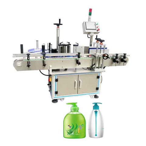 Machine d'étiquetage d'autocollant de bouteille ovale d'eau minérale en plastique automatique de table de contrôle de PLC de haute qualité 