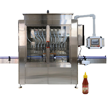 Machine de remplissage de bouteilles d'huile d'olive avec contrôle PLC 