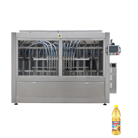 Machine de remplissage automatique de remplissage d'huile de bouteille liquide de type piston servo commandé par PLC avec le certificat d'OIN pour la machine d'emballage 