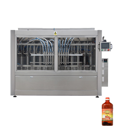 Ligne de production automatique de jus d'eau pure / huile de cuisson au CBD / sauce / miel / lait / pâte de tomate remplissante et machine à étiqueter de capsulage 