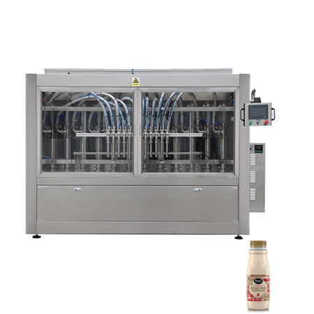 Ligne de production automatique de machine de remplissage de pression négative de bouteille en verre d'alcool de vin de 4 têtes 