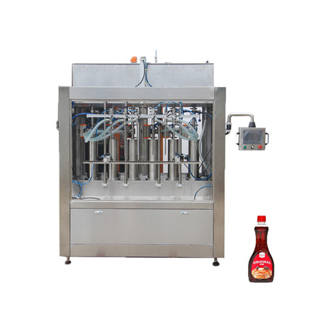 Machine de remplissage automatique de bouteilles de pâte de piston de 6 têtes pour diverses sauces / détergent / lotion pour le corps 